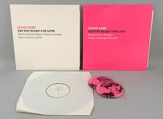 Elton John, Three alternate 12Ë Vinyl promos for Are You Ready For Love & 2 promo CDÉs
