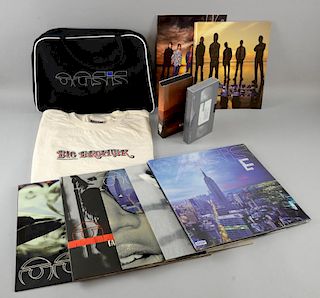 Oasis Standing On The Shoulder Of Giants sealed vinyl album, promotional shop display standee (48 in