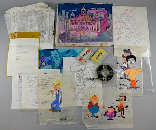 Jackson Five drawings by Harold Whitaker (1920-2013) Animator, a collection of items relating to the