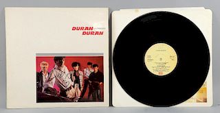 Duran Duran, Debut Vinyl LP signed to front cover by Simon Le Bon & Nick Rhodes in black.Provenance: