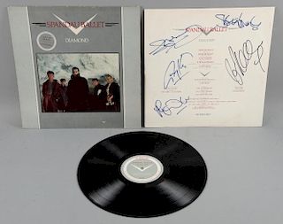 Spandau Ballet, Diamond, Vinyl LP signed to the inner sleeve by all five members.Provenance: From a