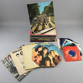 25 Vinyl LP's including The Beatles White Album PCS 7067 No. 0394199, Abbey Road PCS 7088, The Rolli