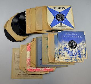 140+ 78rpm records including London American, Brunswick, Coral, Parlophone, Decca, Columbia, Oriole,