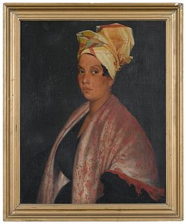 Rare Early Creole Portrait 