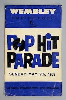 Pop Hit Parade concert programme, Sunday May 9th 1964 at the Wembley Empire Pool, London, starring T