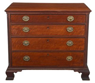 Pennsylvania Chippendale Figured Cherry Chest of Drawers