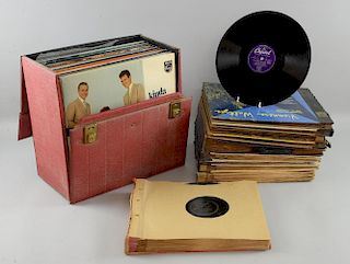 100+ 78 rpm records & Vinyl LPs including Kathy Lloyd, Pat Boone, Bill Haley, Richard Crooks, Tony M
