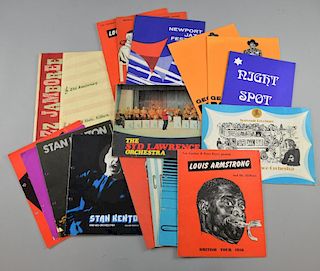 16 Jazz programmes including Newport Jazz Festival 1959, Kid Ory & his Creole Jazz Band 1959, Louis