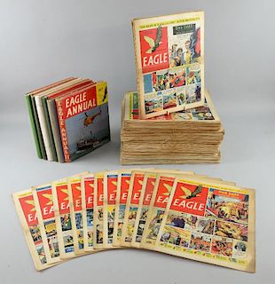 Eagle comics, 212 comics in total including 1st issue & complete runs from 1950-54 except issues 25/