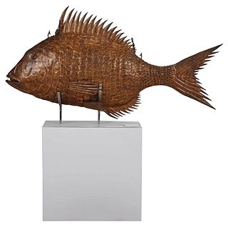 Large Scale Gilt Fish Trade Sign