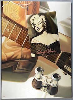 Eric Scott - Marilyn Monroe, Oil on canvas, initialled bottom left 'ES87', backed on board, 47 x 34