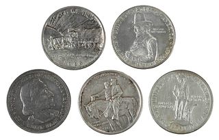 Group of Five Classic Commemorative Coins 