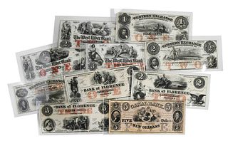 Group of Obsolete Bank Notes 