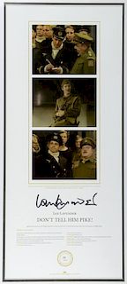 Ian Lavender, hand signed limited edition print 'Don't Tell Him Pike', 205/950, framed, 28 x 14 inch