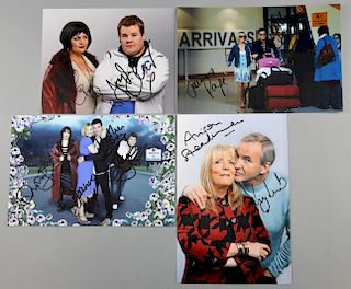 Gavin & Stacey, Comedy TV Series, four multi signed photographs including James Corden, Ruth Jones,
