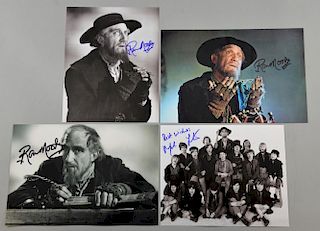 Oliver!, Four signed photographs, three of Ron Moody & the other of Mark Lester, 12 x 8 & 10 x 8 inc