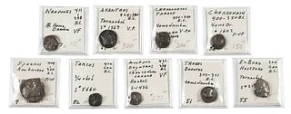 Nine Early Ancient Coins