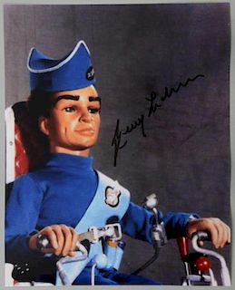 Thunderbirds, Photograph of Scott Tracy signed by Gerry Anderson, creator of Thunderbirds, 10 x 8 in