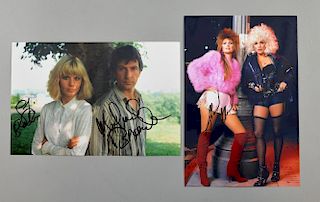 Two photographs one signed by both Dempsey and Makepeace & other by Cagney & Lacey, 12 x 8 inches (2