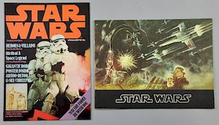 Star Wars souvenir brochure & a Star Wars poster magazine No 1, both from 1977 (2)