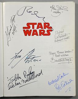 Star Wars Episode I Limited First Edition book signed by 29 including James Earl Jones, Hayden Chris