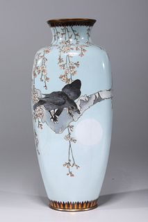 Japanese Early Sosuke Cloisonne Meiji Period Vase