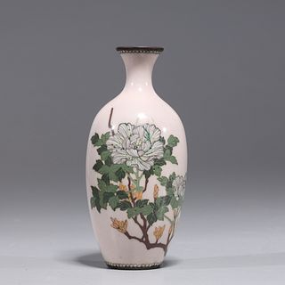 Small Japanese Cloisonne Meiji Vase