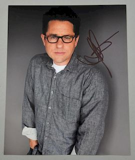 J. J. Abrams, Star Wars The Force Awakens Director signed promotional 10 x 8 inch photograph.Provena