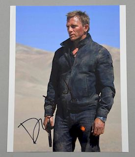 Daniel Craig, James Bond, full signature on 10 x 8 inch colour photograph.Provenance: Signed at UK p