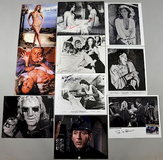 Hammer Horror, 10 signed promotional photographs including Edina Ronay, Mary Collinson, Sue Longhurs