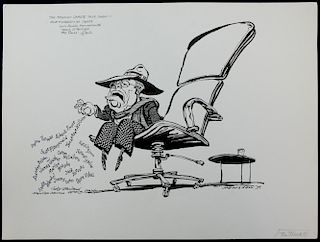 William Bill Hewison, original cartoon, The Truman Capote talk show, Lyric Studio Hammersmith, The T