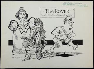 William Bill Hewison, original cartoon, The rover, RSC The Mermaid, Punch 18 Nov 1987, Stephanie Bea