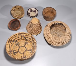 Seven Assorted Woven Baskets
