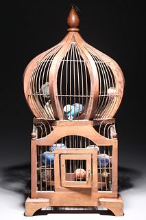 Antique Bird Cage Sculpture