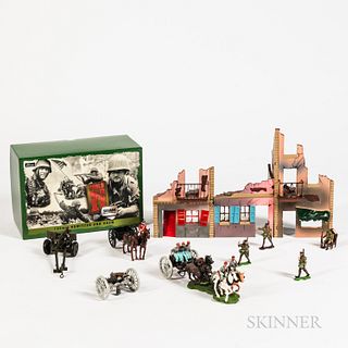 Seven Large Britains Miniature Soldier/Diorama Sets