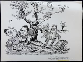 William Bill Hewison, original cartoon, Neville's Island, Apollo, The Times 5 Oct 1994, Tony Slatter