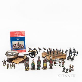 Large Group of Damaged Miniature Soldiers