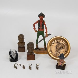 Group of Sculpture and Metal Items