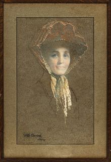W.B Closson Framed Portrait of a Lady