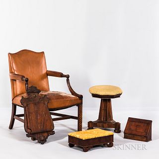 Five Pieces of Antique Furniture and Accessories
