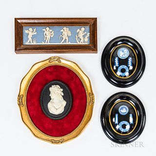 Four Wedgwood Framed Plaques/Medallions