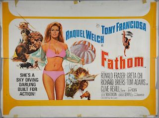 30 British Quad film posters including Fathom, Beastmaster, Butch & Sundance The Early Days, Lady Si