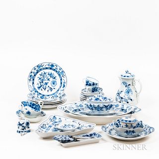 Group of Meissen Blue and White China