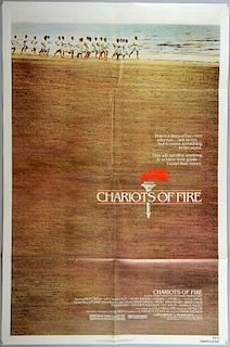 Chariots of Fire (1981) US One sheet film poster, starring Ben Cross & Ian Charleson, Warner Brother