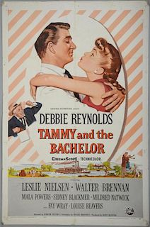Tammy and The Bachelor (1957) One Sheet film poster, starring Debbie Reynolds, Universal Internation