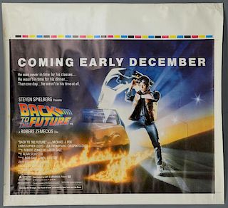 Back To The Future (1985) Advance British Quad film poster, oversized printer's proof version, starr