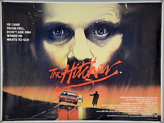 25 British Quad film posters including The Hitcher, House, E.T., The Secret of My Success x2, Police