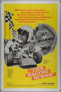 7 One Sheet film posters including Big Bad Mama, The Racing Scene, The Sidehackers, Sweden Heaven an