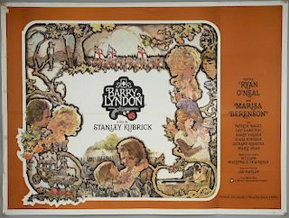 Barry Lyndon (1975) British Quad film poster, directed by Stanley Kubrick, Warner Brothers, folded,