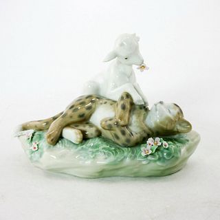 And The Leopard Shall Lie Down With The Kid 1006926 - Lladro Porcelain Figurine